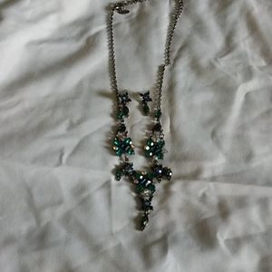 Necklace with matching earrings